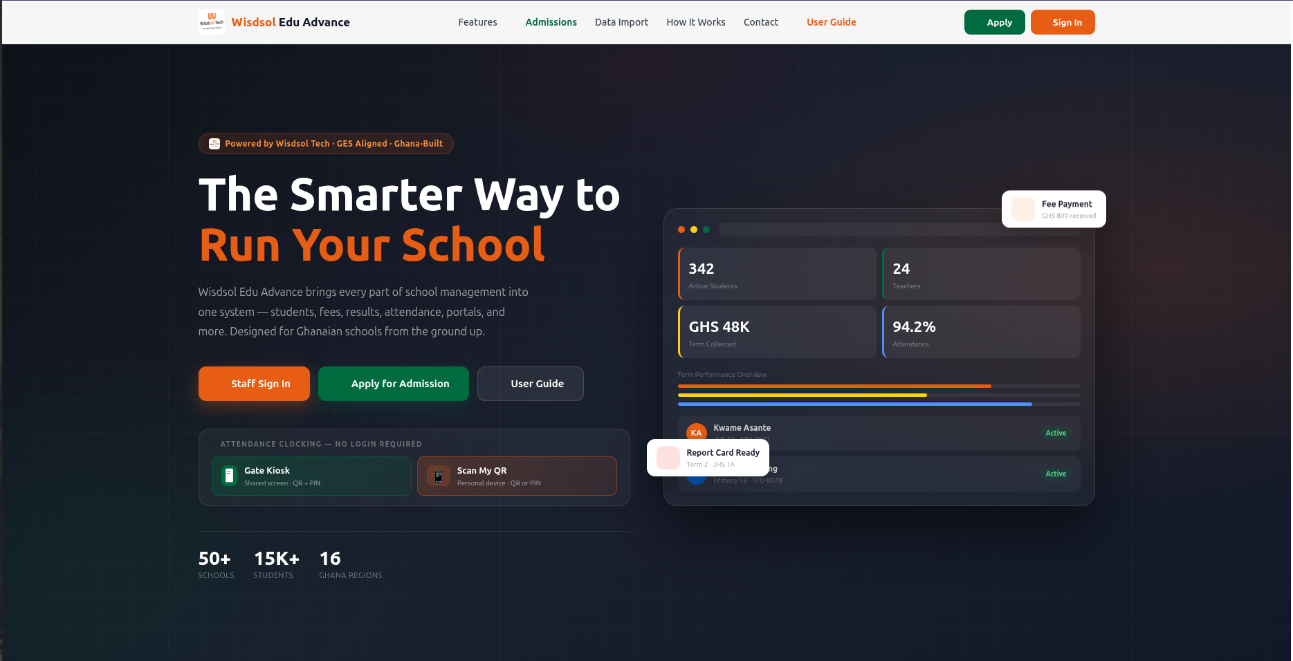 Wisdsol Edu Advance: The Smart School Management System Transforming Education in Ghana and Francophone Africa