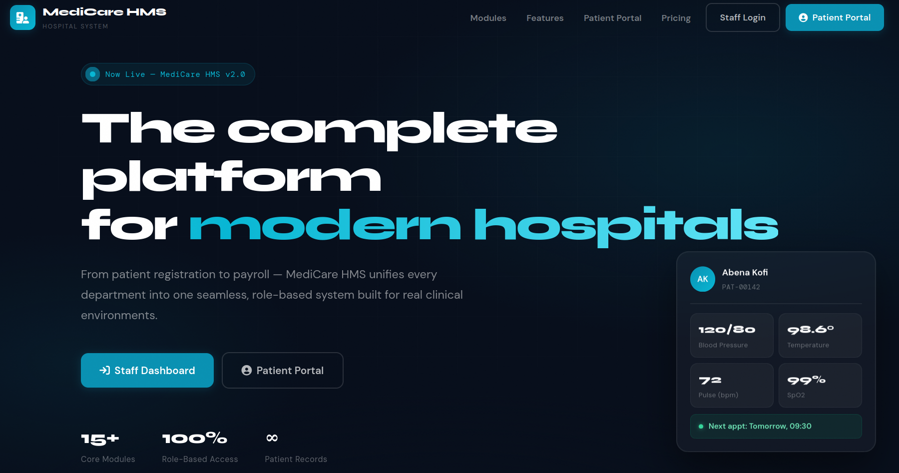 Wisdsol MediCare HMS: The Complete Hospital Management System Built for Ghanaian Healthcare