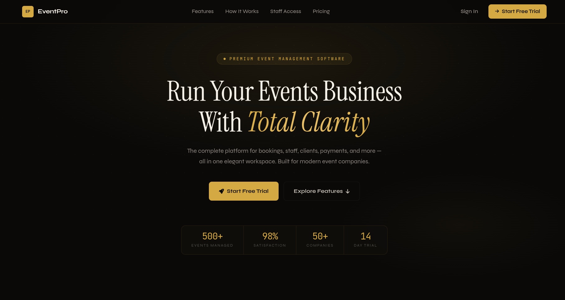 Event Managements system